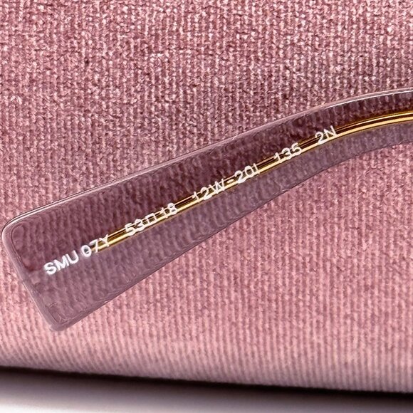 NEW MIU MIU MU07YS 12W20I SUNGLASSES, MIU MIU WOMEN TRANSPARENT PURPLE MU 07YS main image 9